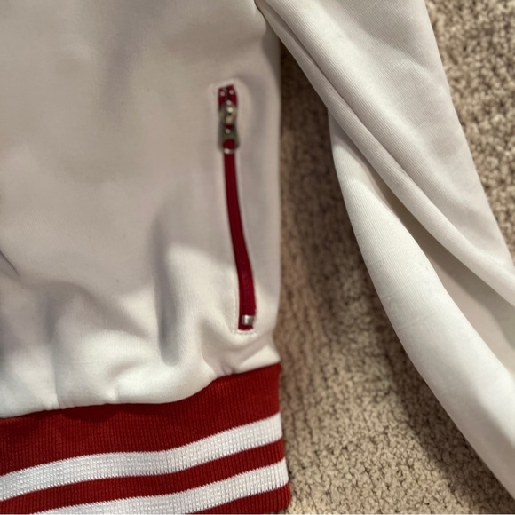 TNA Red & White Varsity Retro Jacket XXS - Picture 3 of 10